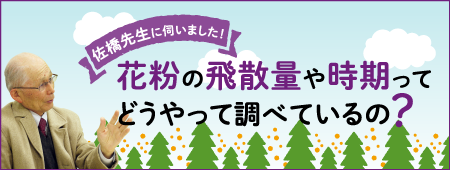 花粉飛散量はどのように予測しているの？