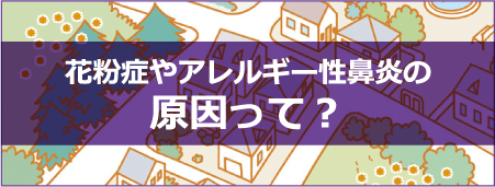 花粉症やアレルギー性鼻炎の原因って？