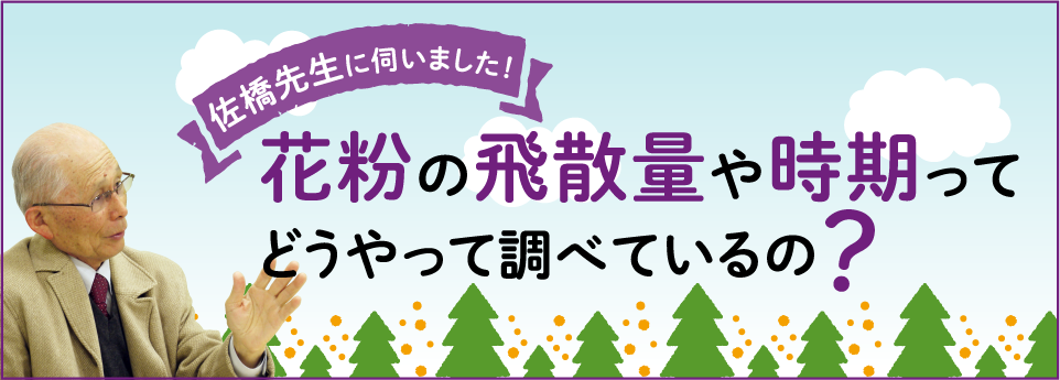 佐橋先生に伺いました!花粉飛散量はどのように予測しているの?